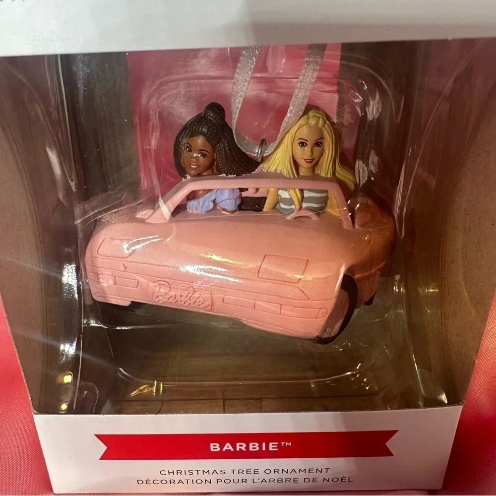 NEW Hallmark Barbie™ Pink Convertible Ornament – 2023